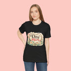 Dog Mom T-Shirt – Floral Heart Paw Design