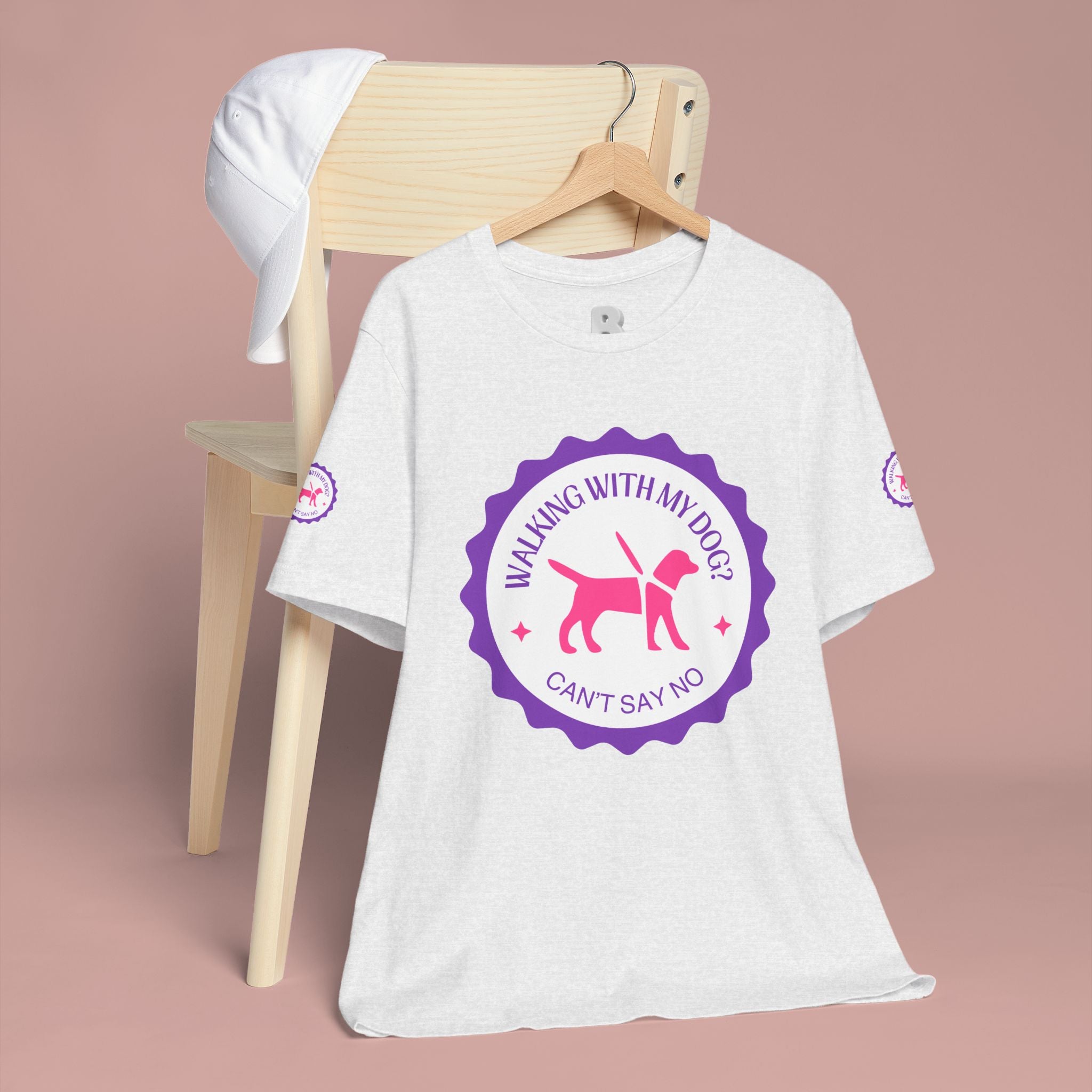 Walking With My Dogs T‑Shirt — "Can't Say No" Dog Lover Tee