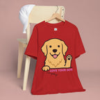 Love Your Dog Tee — Cute Golden Retriever Graphic T-Shirt