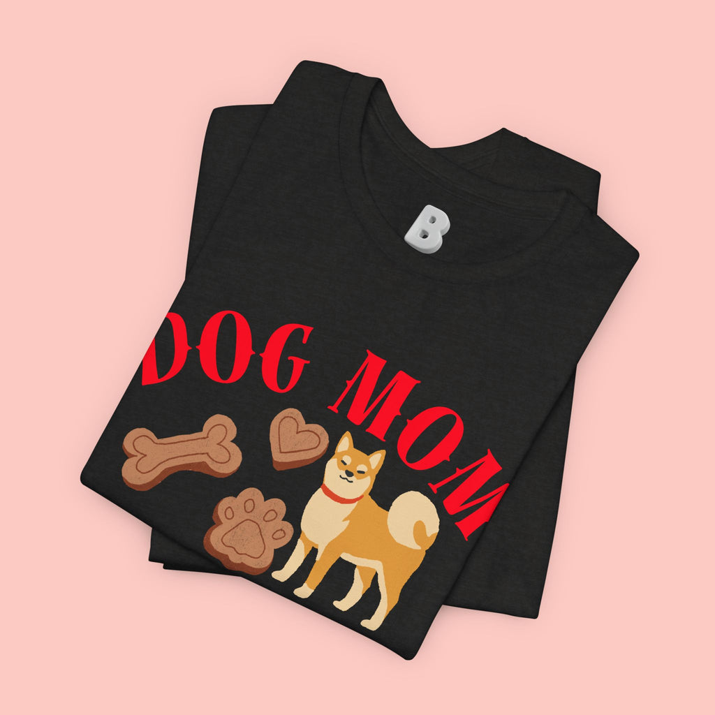 Dog Mom T-Shirt — Cute Shiba & Treats “My Dog Is My Whole World” Tee