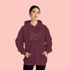 Dog Cuddle Hoodie – Minimal Paw Print & Script Pet Lover Sweatshirt