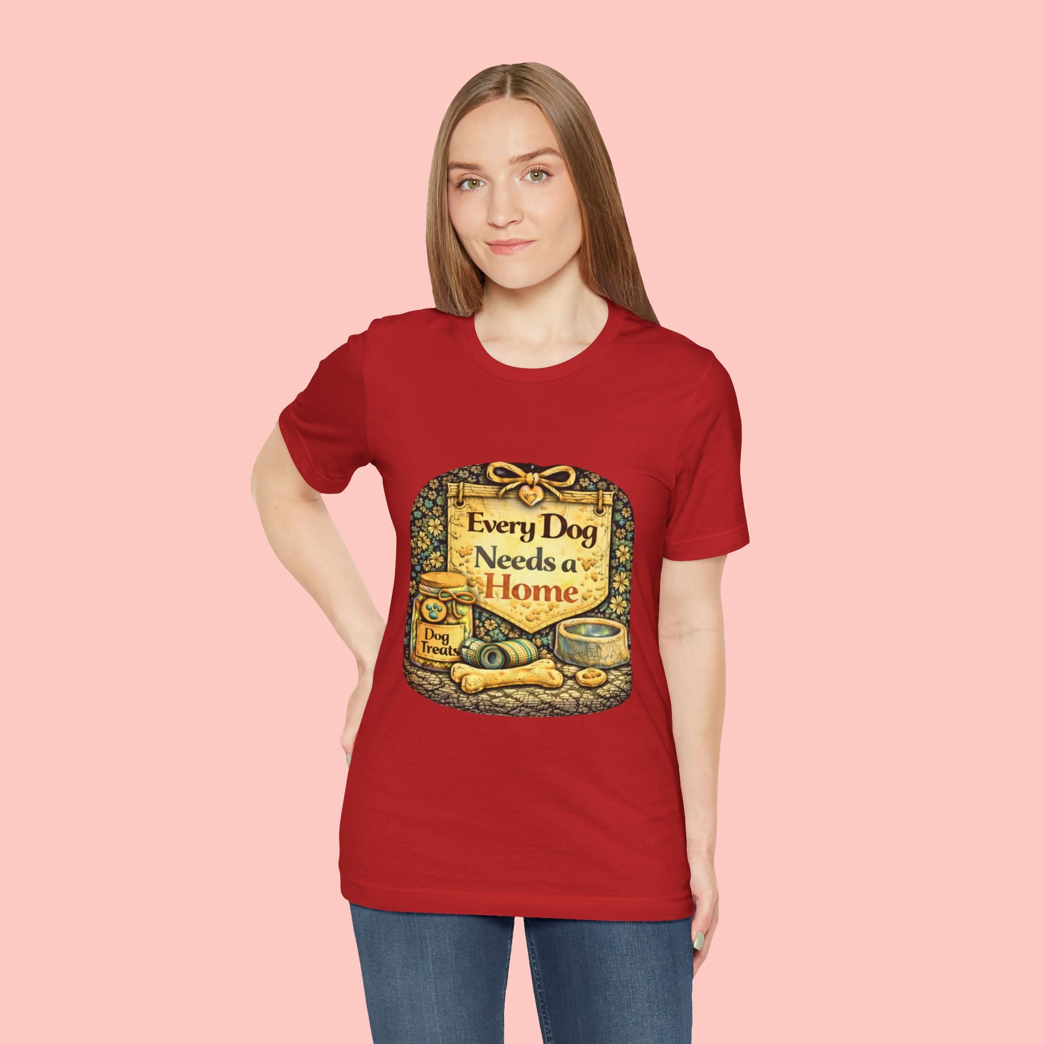 Dog Rescue Tee — "Every Dog Needs a Home" Shelter Support T-Shirt