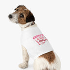 Pet Tank Top — "Certified Good Girl" Pink Paw Hearts Dog Tank