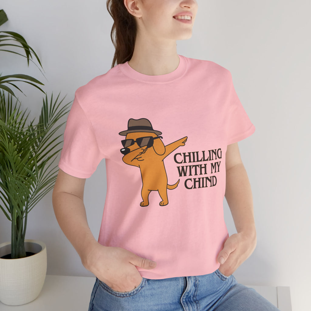 Chilling With My Chind T-Shirt — Funny Dabbing Cat Graphic Tee