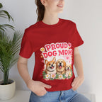 Proud Dog Mom T-Shirt — Cute Corgi & Golden Retriever Floral Tee for Pet Lovers