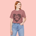 Fingerprint Heart Paw T-Shirt — Dog Paw Love Tee