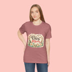 Dog Mom T-Shirt – Floral Paw Heart Graphic Tee