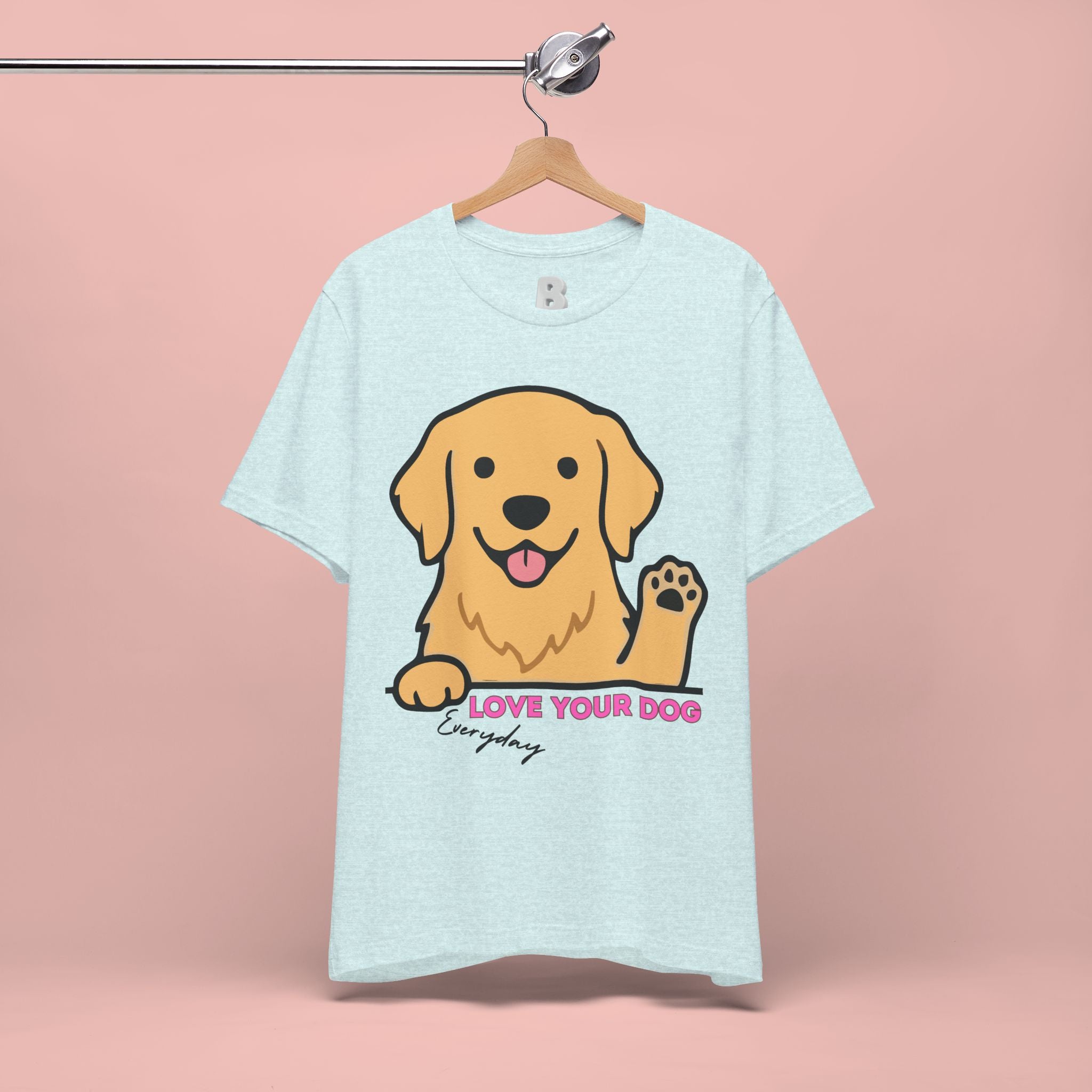 Love Your Dog Tee — Cute Golden Retriever Graphic T-Shirt