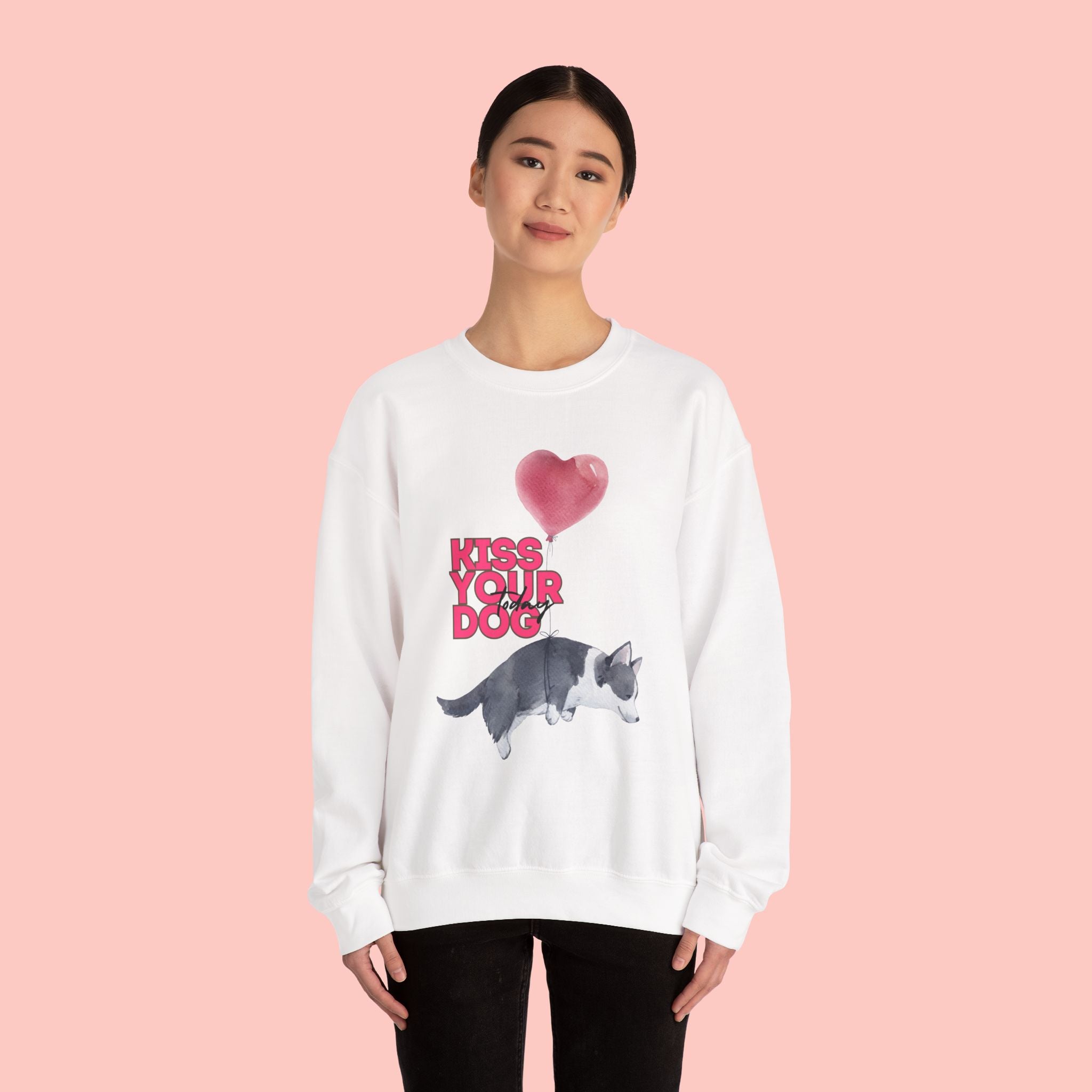 Kiss Your Dog Crewneck Sweatshirt