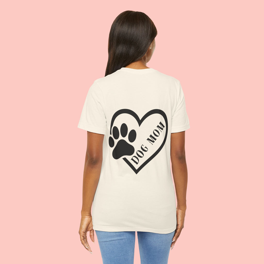 Dog Mom Heart Paw T-Shirt – Cute Pet Lover Tee