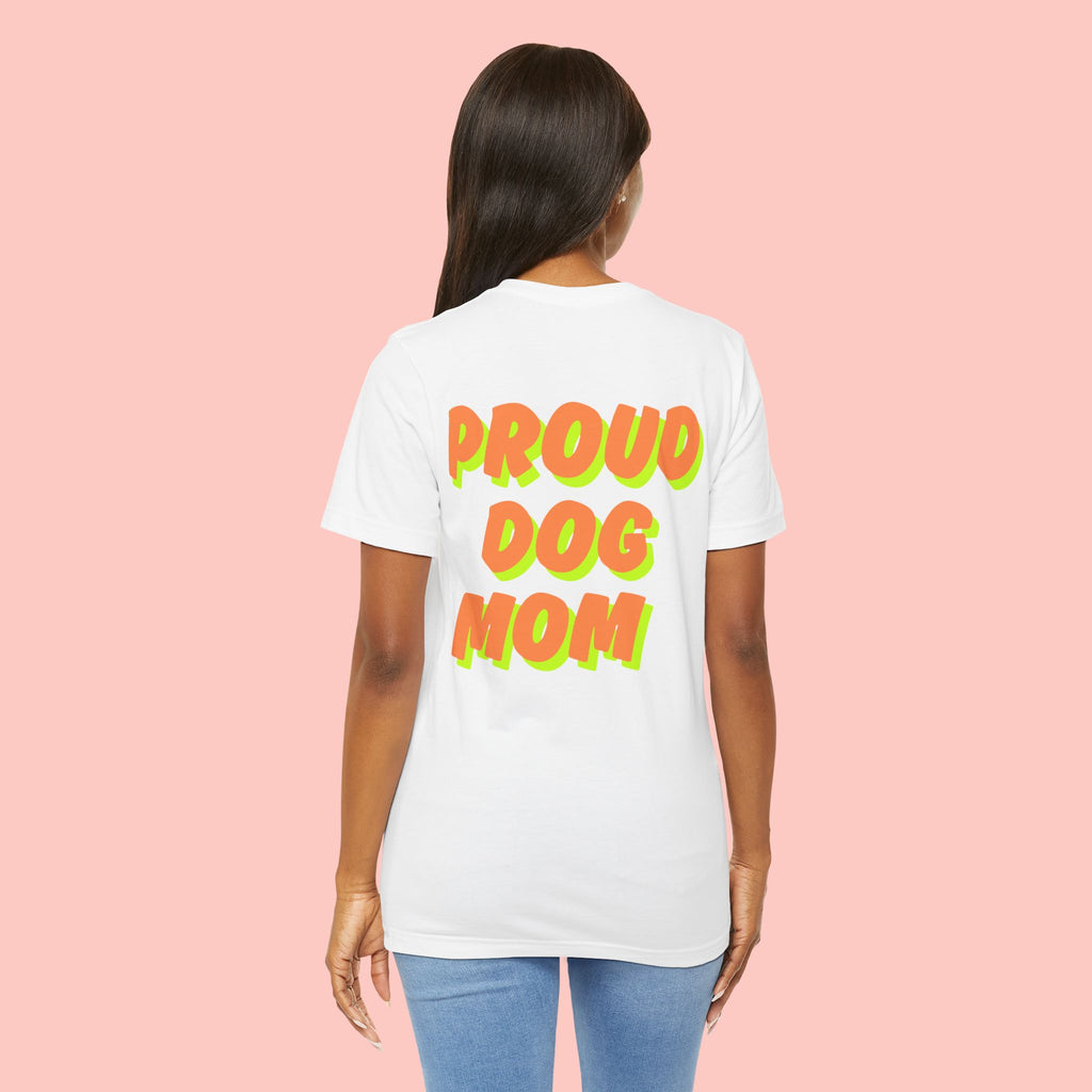 Proud Dog Mom T-Shirt — Bold Retro Text Tee for Dog Lovers