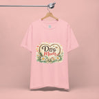 Dog Mom T-Shirt – Floral Paw Heart Graphic Tee