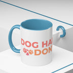 Accent Coffee Mug - "Growing Hair I Don't Care" Floral Script Coffee Mug