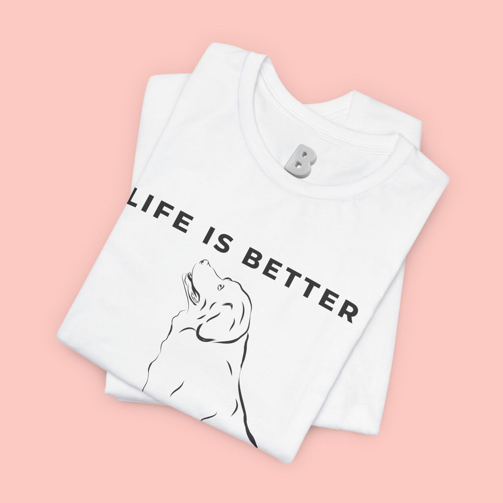 Dog Lover T-Shirt – “Life Is Better With My Dog” Graphic Tee