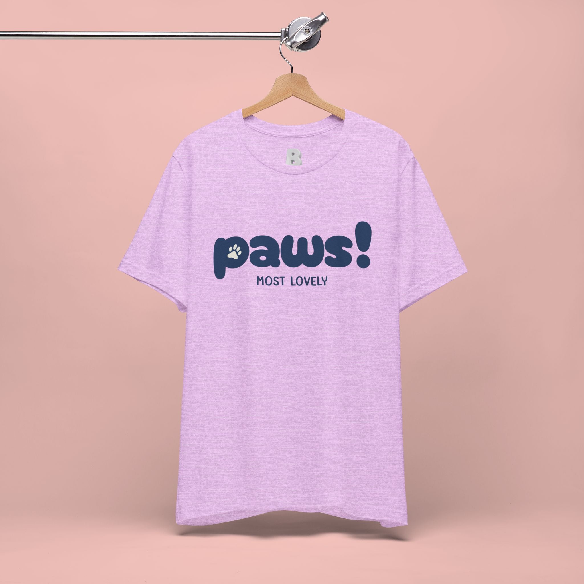 Paws! Cute Paw Print Tee — "Most Lovely" Graphic T-Shirt for Dog & Cat Lovers