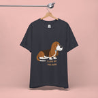 Dog Mom T‑Shirt — Cute Basset Hound I Love My Dog Mom Tee
