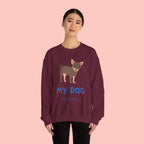 Dog Lover Crewneck Sweatshirt – 'My Dog My Love' Cute Chihuahua Graphic