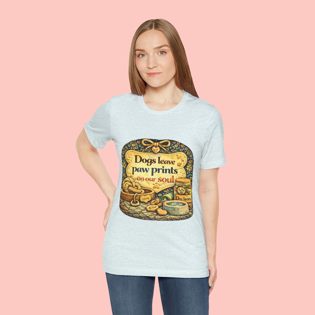 Dogs Leave Paw Prints Tee – Vintage Pet Lover T‑Shirt