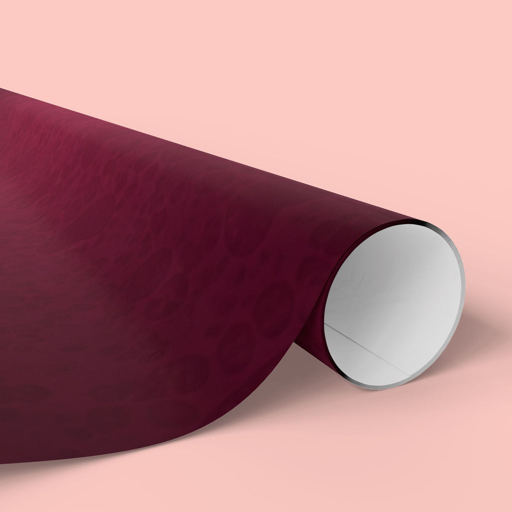 Valentine Heart Lights Wrapping Paper Roll - Romantic Burgundy Gift Wrap