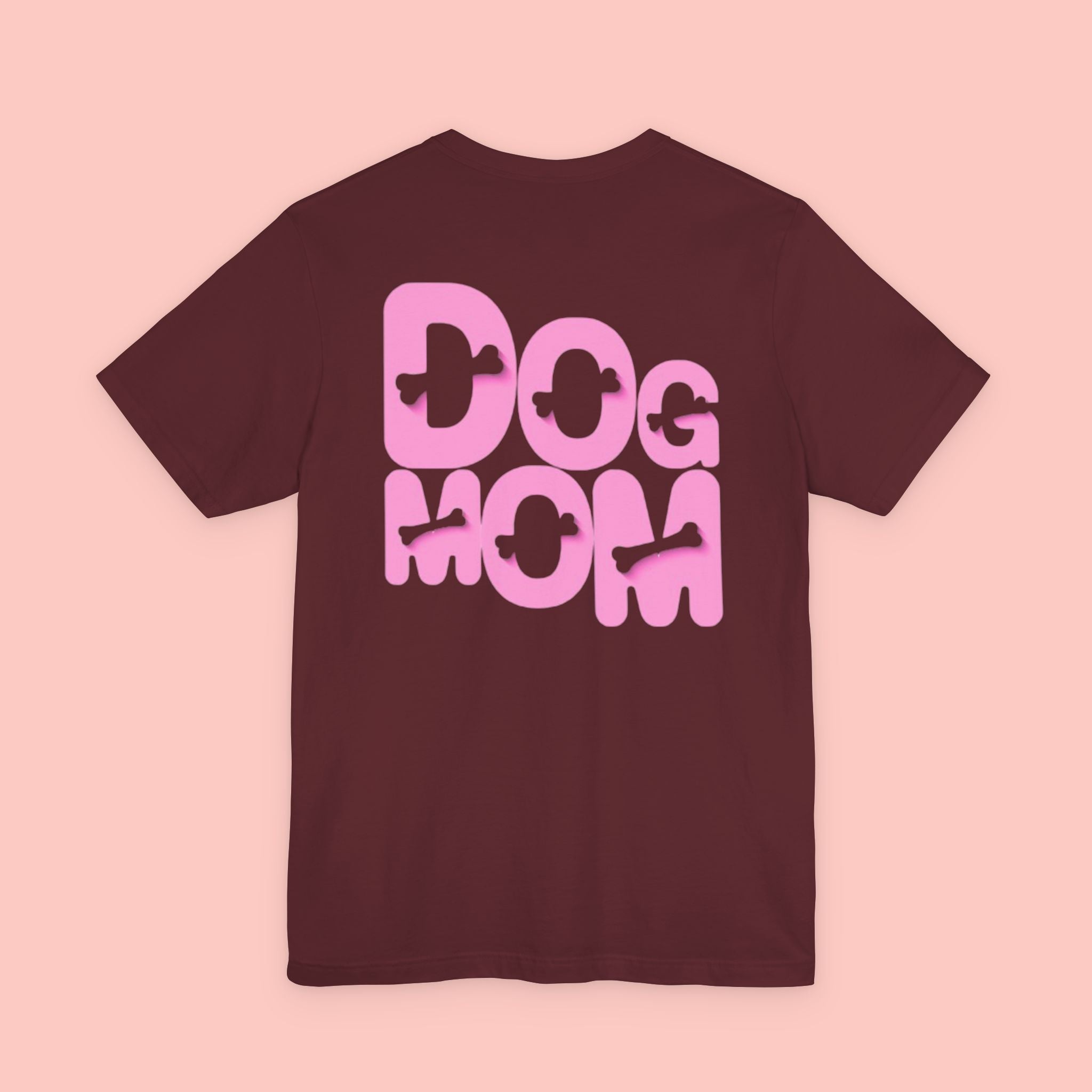 Dog Mom T-Shirt — Retro Pink Graphic Tee for Pet Lovers