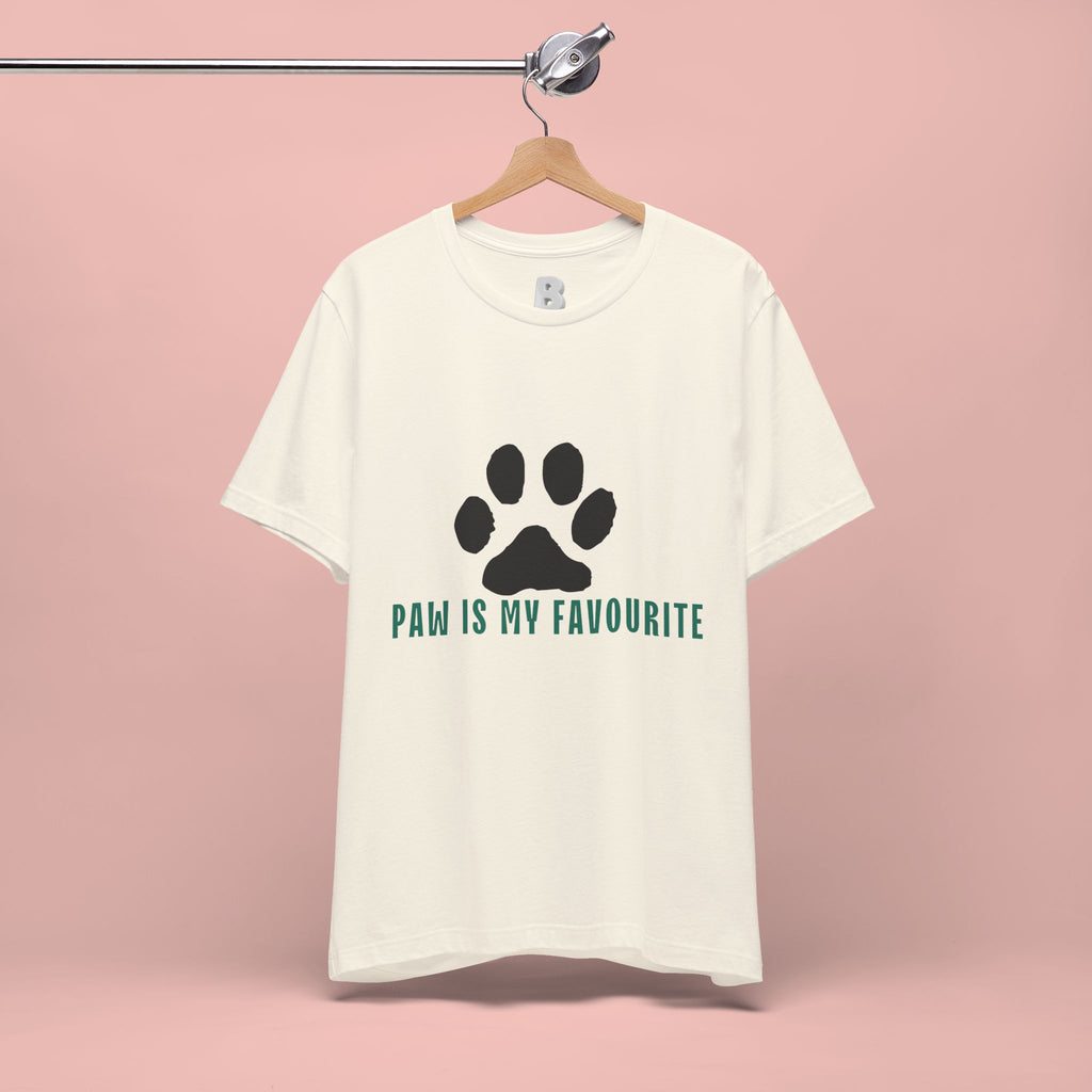 Paw Is My Favourite T‑Shirt — Dog Lover Paw Print Tee