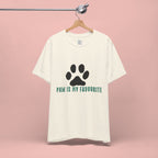 Paw Is My Favourite T‑Shirt — Dog Lover Paw Print Tee