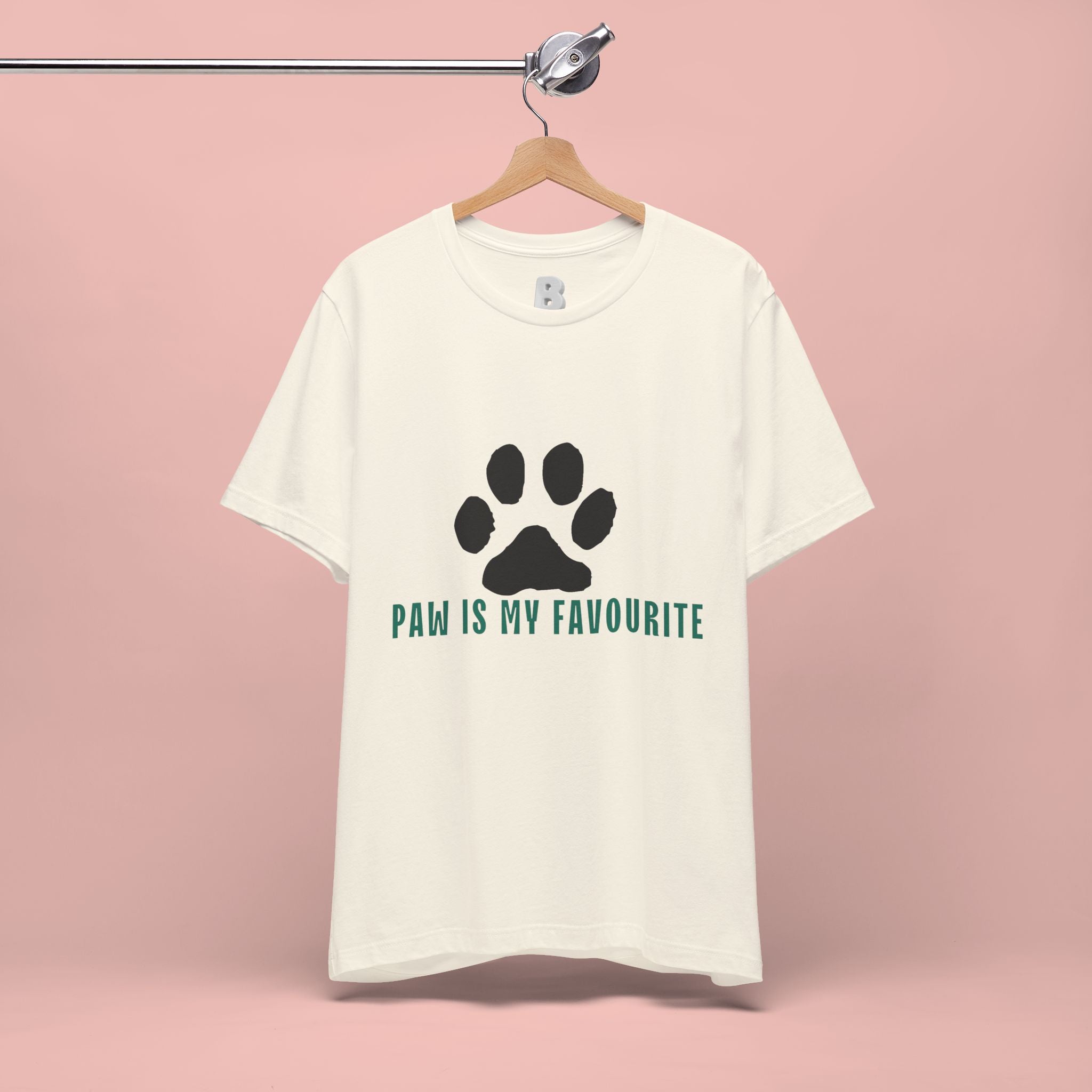 Paw Is My Favourite T‑Shirt — Dog Lover Paw Print Tee