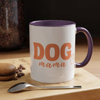 Dog Mama Coffee Mug — Cute Heart Accent Ceramic Mug (11/15 oz)