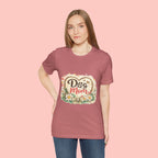 Dog Mom T-Shirt – Floral Paw Heart Graphic Tee