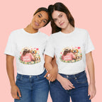 Dog Mom T-Shirt — Cute Floral Puppy Tee for Dog Lovers