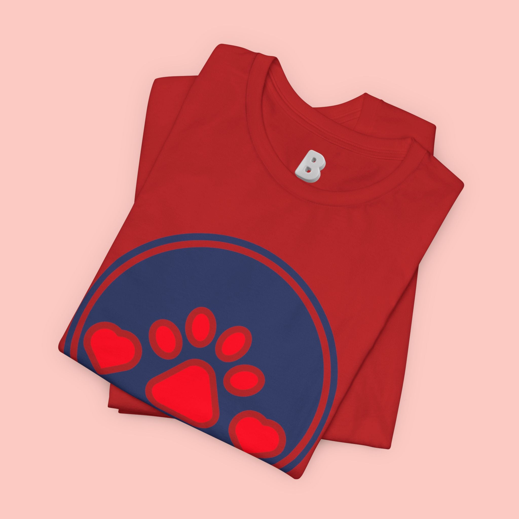 Dog Mama T-Shirt — Cute Paw & Heart Graphic Tee for Dog Lovers