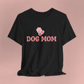 Dog Mom T-Shirt — Pink Paw Graphic Tee for Dog Lovers