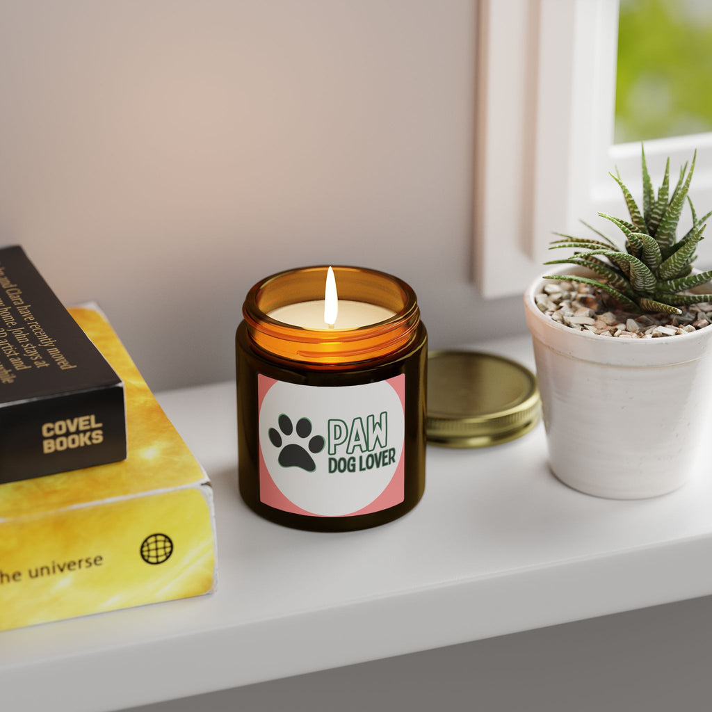 Dog Lover Paw Scented Candle — Coconut Apricot Wax (4oz & 9oz)