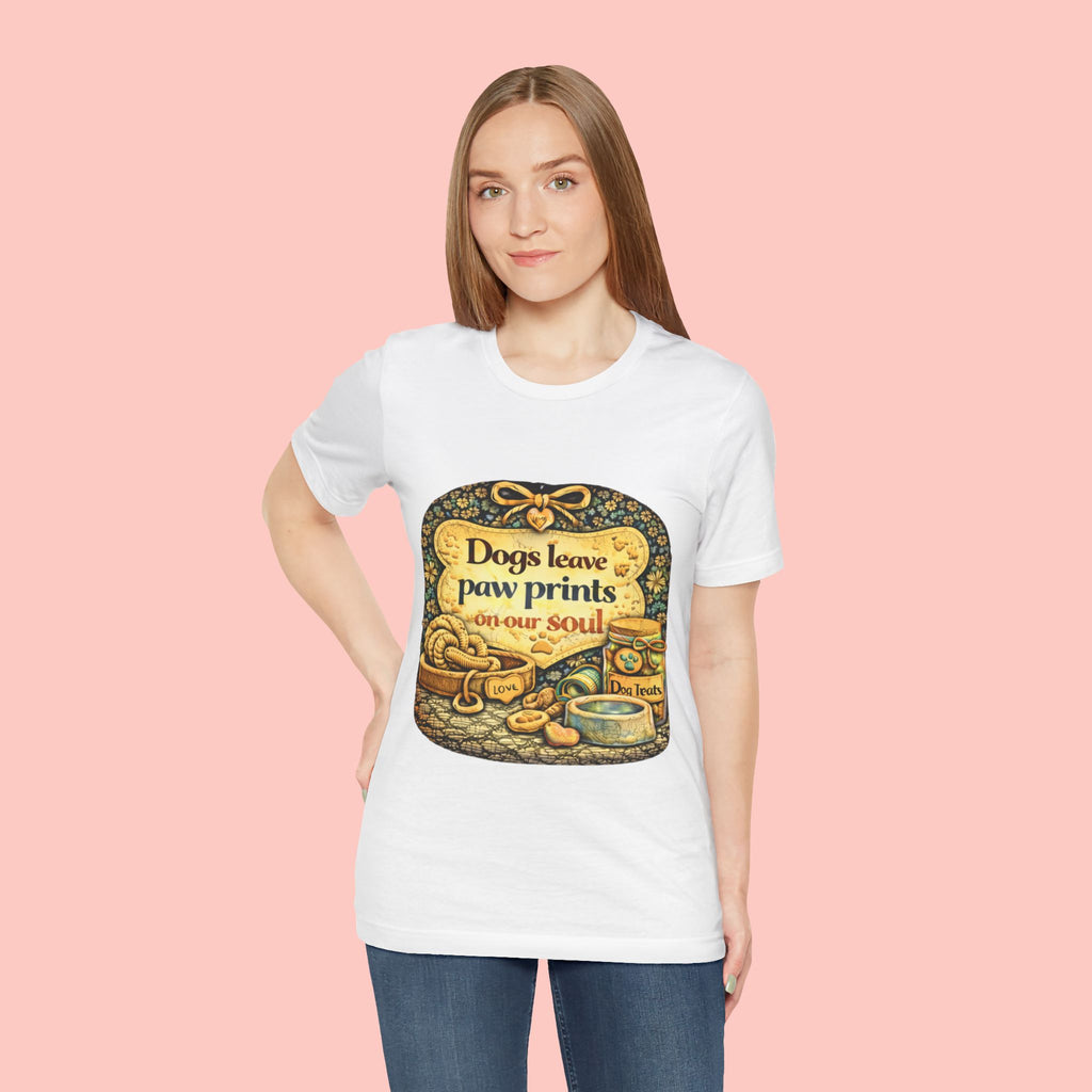 Dogs Leave Paw Prints Tee – Vintage Pet Lover T‑Shirt