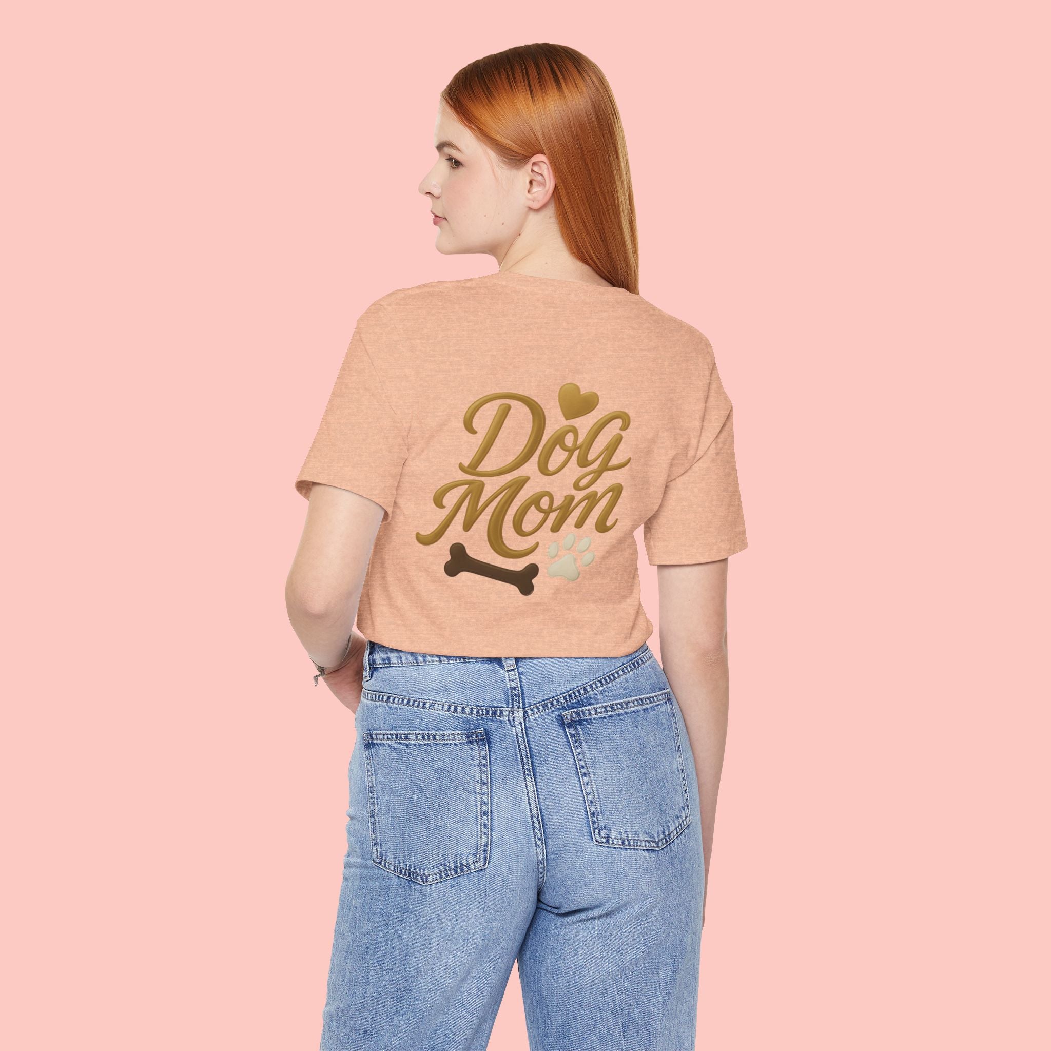 Dog Mom T-Shirt — Cute Paw & Bone Graphic Tee for Pet Lovers