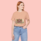 Dog Mom Forever T‑Shirt — Floral Paw Print Tee for Pet Lovers