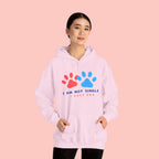 Dog Mom Hoodie – “I Am Not Single I Have Dog” Paw Print Hoodie