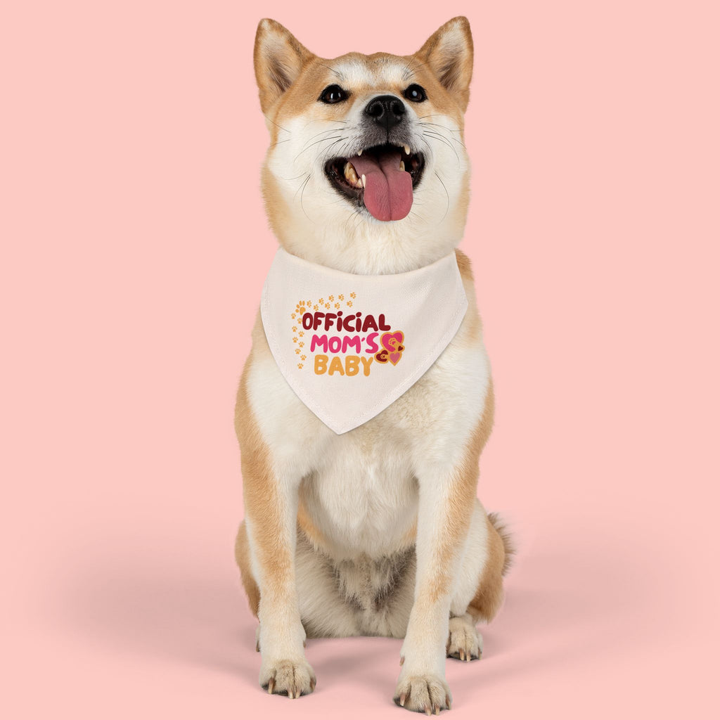 Bandana Collar — "Official Mom's Baby" Pet Bandana for Dogs & Cats