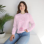 Dog Mom Crewneck Sweatshirt — "I am a Dog Mom" Minimal Line Art Pullover