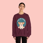 Stay At Home Dog Mom Crewneck Sweatshirt — Cute Corgi Graphic Sweatshirt