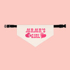 Bandana — "Mama's Girl" Pink Paw & Heart Pet Bandana Collar