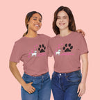 Dog Pawprint T-Shirt — "Pawprints Everywhere I Go" Cute Pet Lover Tee