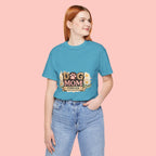 Dog Mom Forever T‑Shirt — Floral Paw Print Tee for Pet Lovers