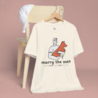 Marry the Man Dog Lover T-Shirt — Cute Couple & Pet Graphic Tee