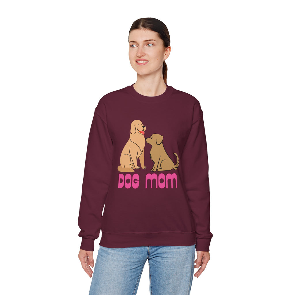 Dog Mom Sweatshirt — Cute Cartoon Dogs "Dog Mom" Crewneck