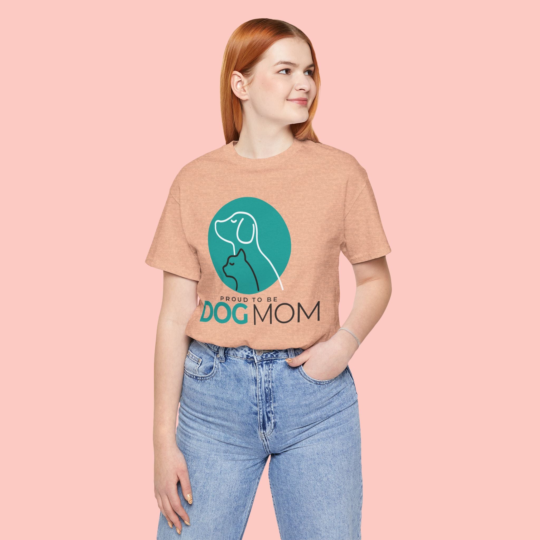 Dog Mom T-Shirt – "Proud to Be Dog Mom" Graphic Tee
