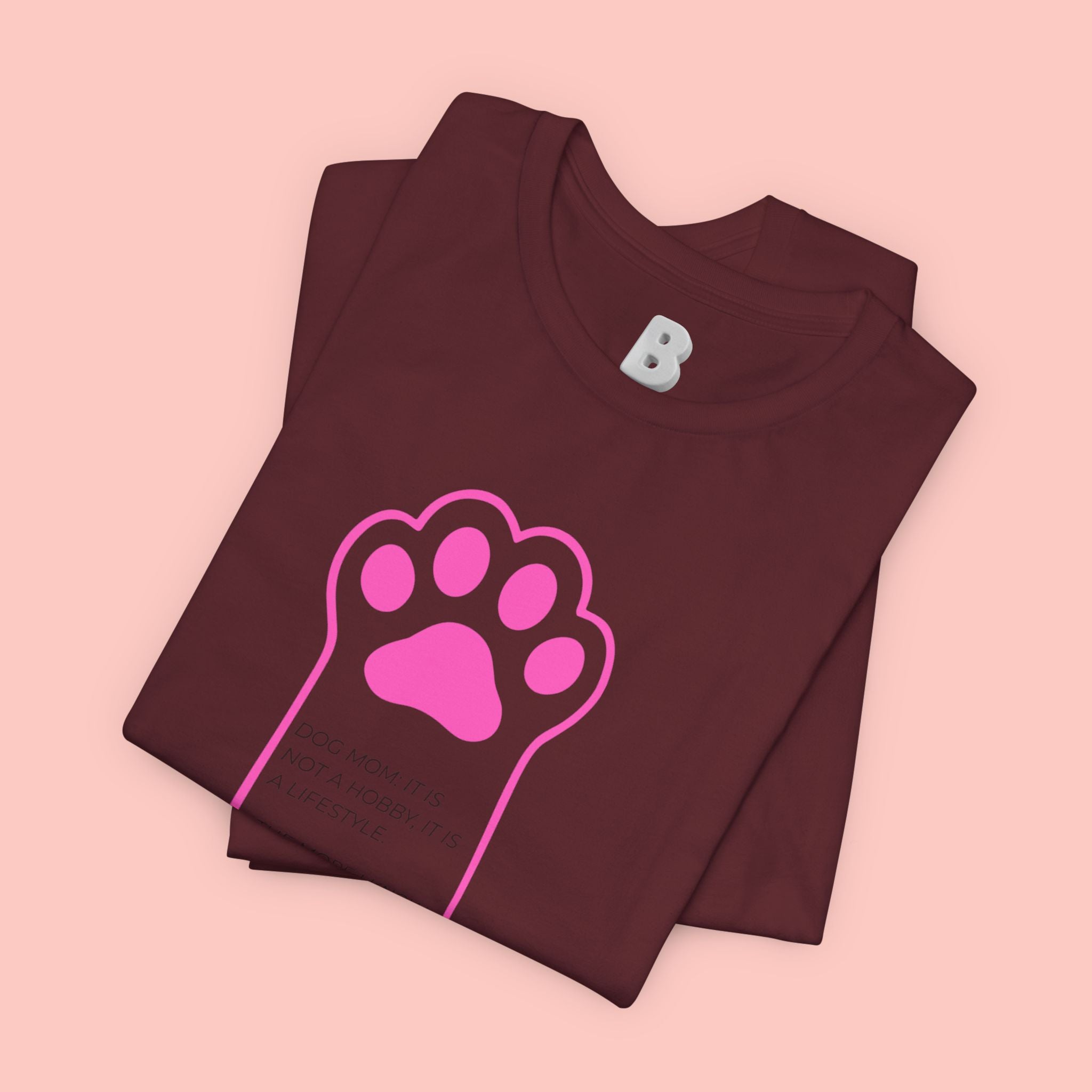 Blessed Dog Mom T-Shirt — Pink Paw Graphic Tee