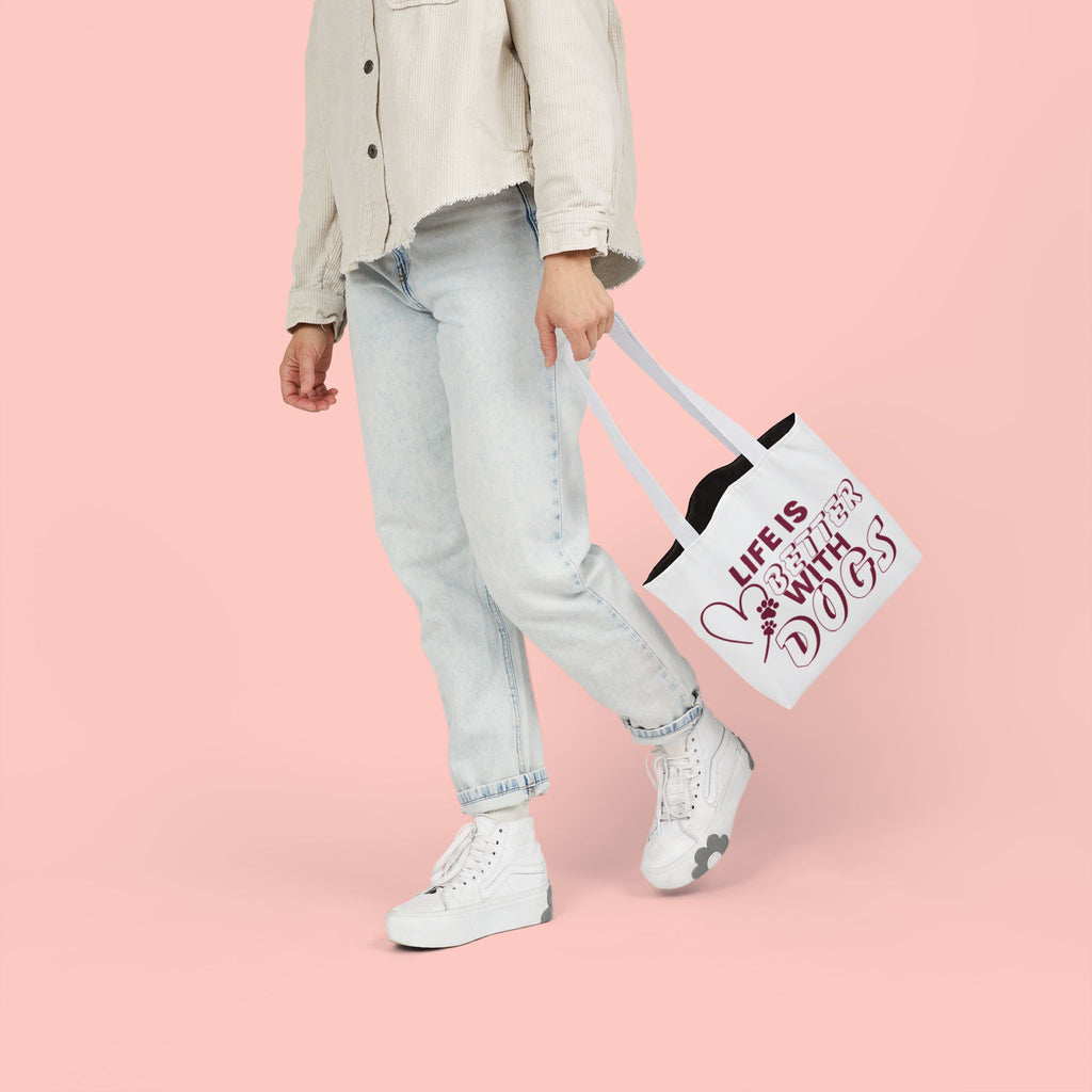Life Is Better With Dogs Canvas Tote Bag