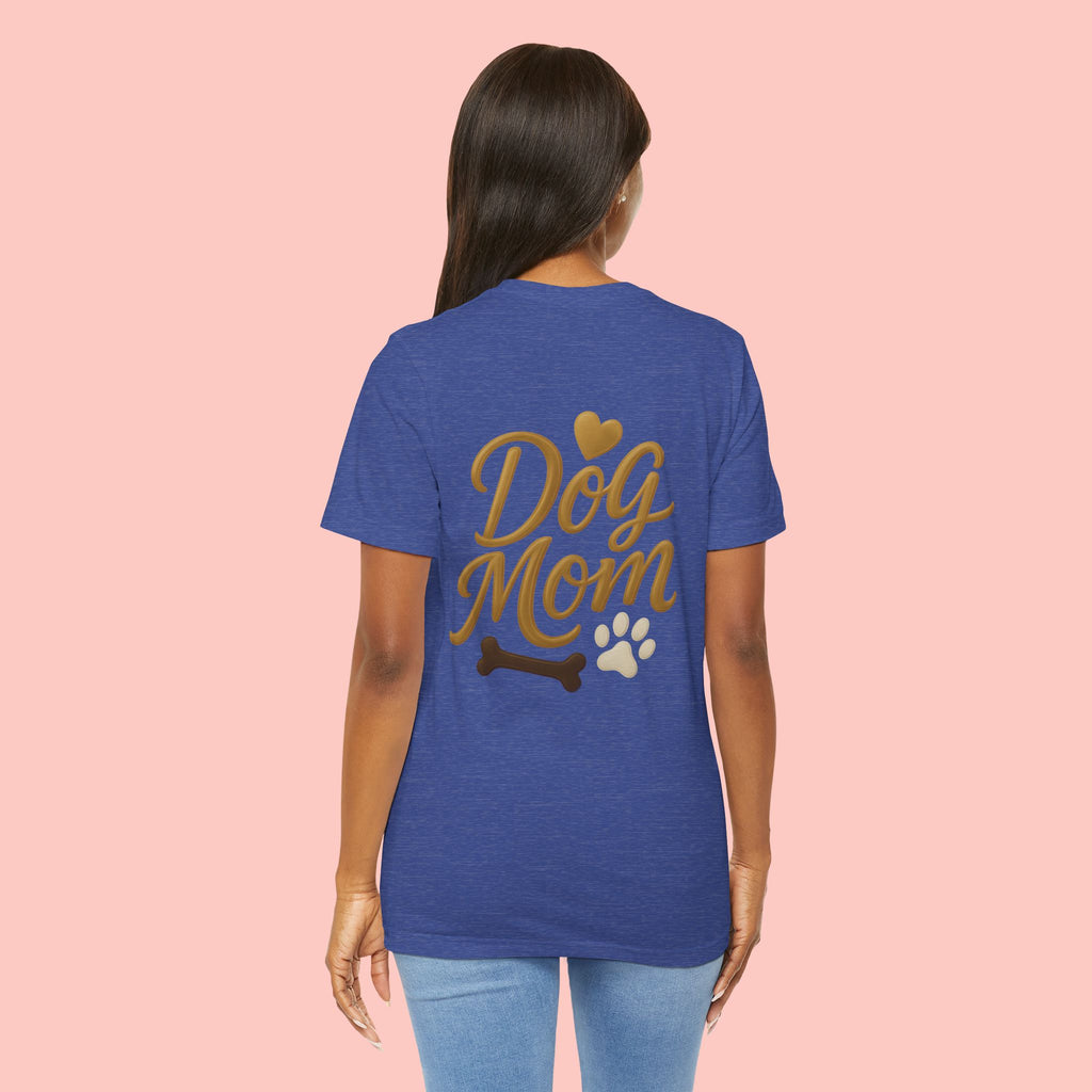 Dog Mom T-Shirt — Cute Paw & Bone Graphic Tee for Pet Lovers