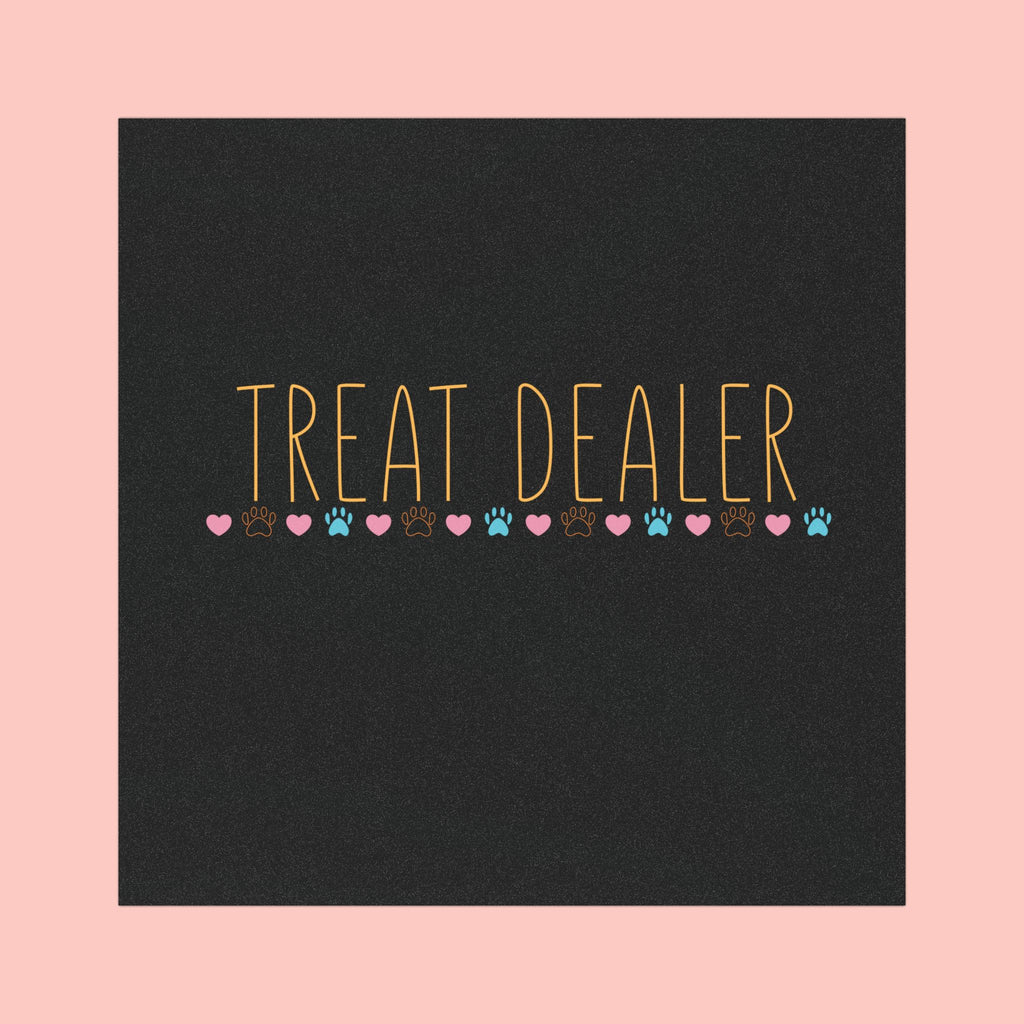 Car Magnet – “Threat Dealer” Paw Print Funny Pet Lover Magnet